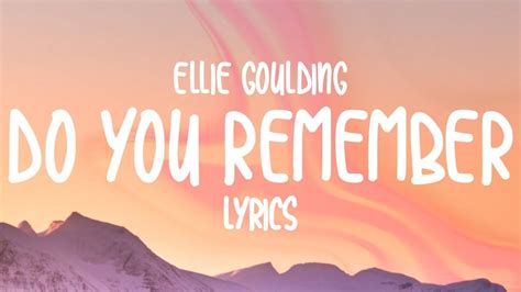 do you remember lyrics 80s.